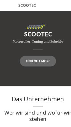 Vorschau der mobilen Webseite www.scootec.de, Scootec , K.Schmeller