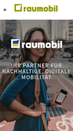 Vorschau der mobilen Webseite www.raumobil.de, Raumobil