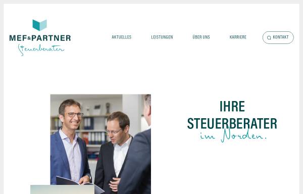 Vorschau von www.steuerberater-mef.de, Steuerberater MEF - Mohr, Erichsen, Feddersen, Dührsen, Lüttschwager