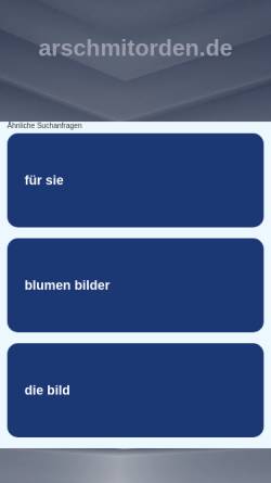 Vorschau der mobilen Webseite www.arschmitorden.de, Arsch mit Orden