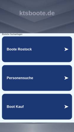 Vorschau der mobilen Webseite www.ktsboote.de, Volksmarine: KTS-Boote