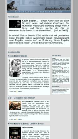 Vorschau der mobilen Webseite www.kevinbasler.de, Basler, Kevin