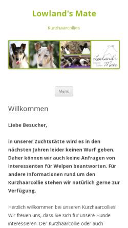 Vorschau der mobilen Webseite www.hundeschule-mg.de, Lumpi & Co.