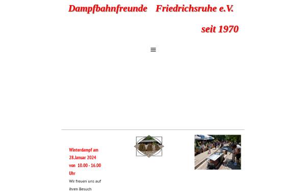 Dampfbahnfreunde Friedrichsruhe e.V.
