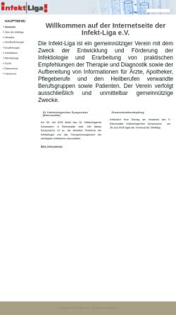 Vorschau der mobilen Webseite www.infektliga.de, Infekt-Liga