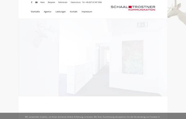 Vorschau von schaal-trostner.de, PR Agentur Trostner GmbH
