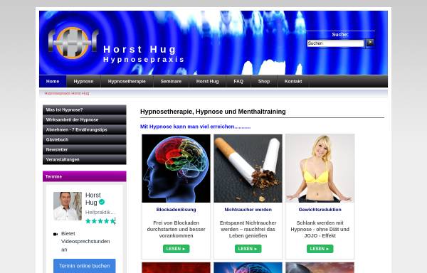 Vorschau von www.hypnosepraxis-hug.de, Horst Hug