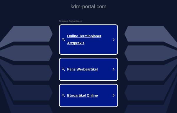 Vorschau von www.kdm-portal.com, KDM Sicherheits-Management