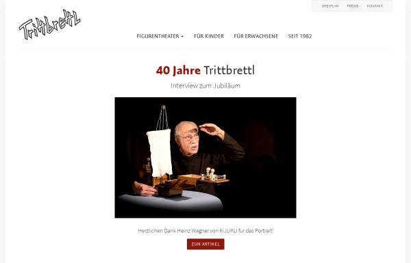 Vorschau von www.trittbrettl.at, Trittbrettl - Puppentheater