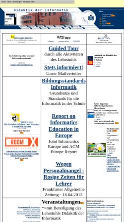 Vorschau der mobilen Webseite www.informatikdidaktik.de, Didaktik der Informatik