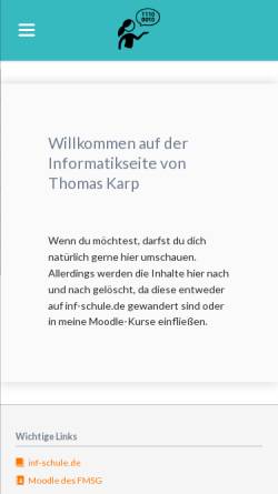 Vorschau der mobilen Webseite infoskript.de, Infoskript