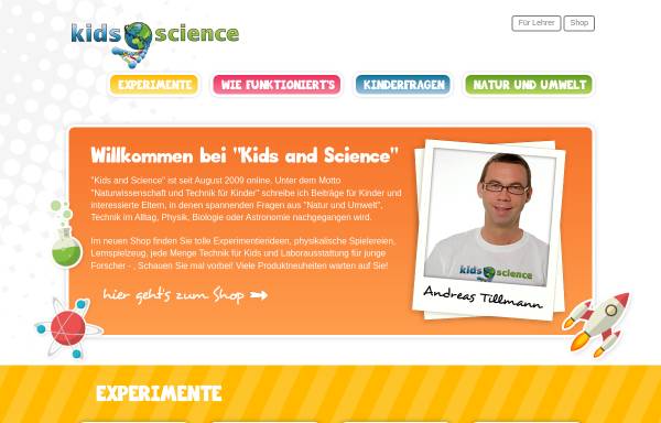 Vorschau von www.kids-and-science.de, Kids and Science