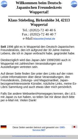 Vorschau der mobilen Webseite www.dt-jp-freundeskreis-wtal.de, Deutsch-japanischer Freundeskreis Wuppertal