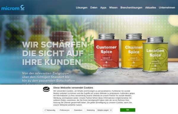 Vorschau von www.microm.de, Microm Micromarketing-Systeme und Consult GmbH