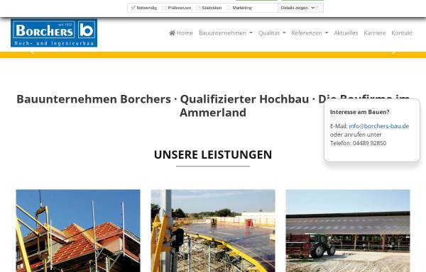 Vorschau von www.borchers-bau.de, Georg Borchers GmbH