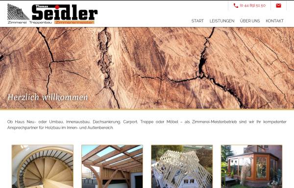 Vorschau von www.seidler-holzbau.de, Thomas Seidler Holzbau