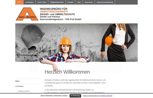 Vorschau von arbeitssicherheit-doerfel.de, Ingenieurbüro für Arbeitssicherheit Dipl.-Ing. M. Dörfel & Partner