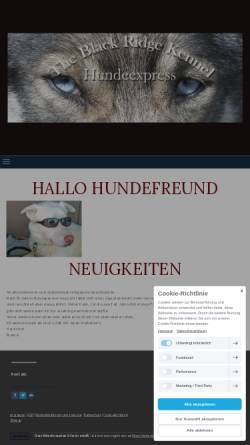Vorschau der mobilen Webseite www.hundeexpress.de, The Black Ridge Kennel