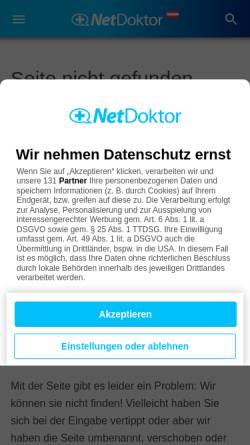 Vorschau der mobilen Webseite www.netdoktor.at, Fibroadenom (gutartiger Knoten in der Brust)