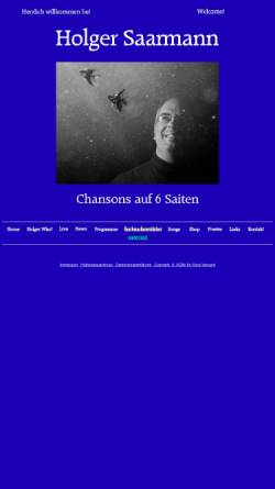 Vorschau der mobilen Webseite www.holger-saarmann.de, Saarmann, Holger