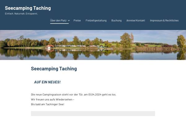 Vorschau von www.seecamping-taching.de, Taching am See