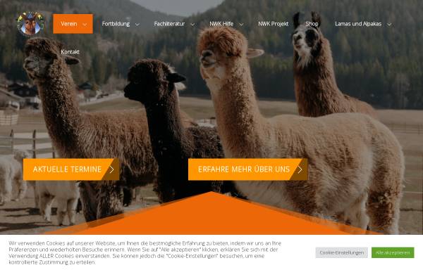 Vorschau von www.lamas-alpakas.de, Verein der Züchter, Halter und Freunde von Neuweltkameliden e.V.