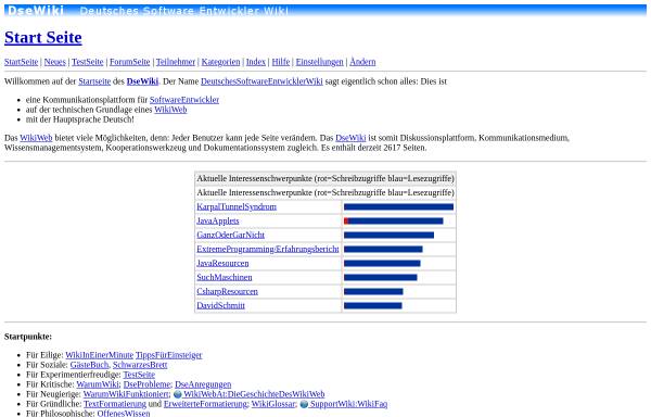 Vorschau von www.wikiservice.at, DseWiki - DeutschesSoftwareEntwicklerWiki