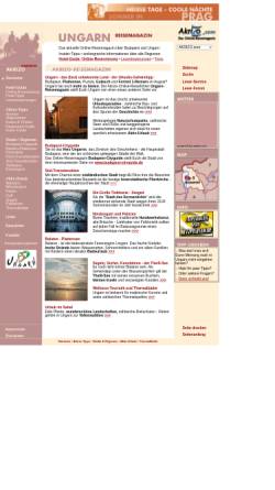 Vorschau der mobilen Webseite www.ungarn-reisemagazin.de, Akrizo-Reisemagazin Ungarn