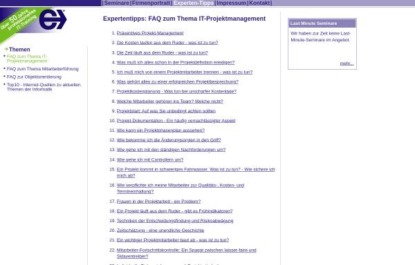 Experten-Tipps DV-Projektmanagement