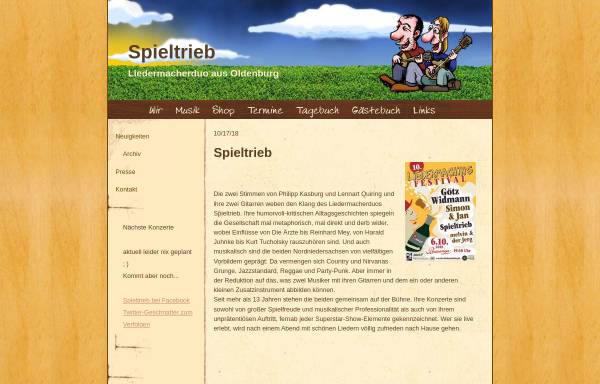 Vorschau von www.spieltriebhome.de, Spieltrieb