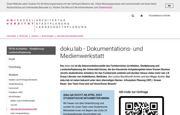 Vorschau von www.isp.uni-kassel.de, Informationssystem Planung