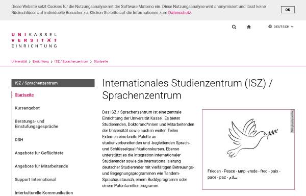 Vorschau von www.uni-kassel.de, Sprachenzentrum an der Universität Kassel