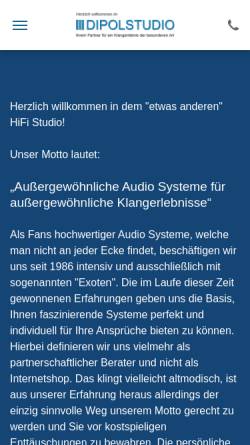 Vorschau der mobilen Webseite www.analysisaudio.de, Audio technik, M. Schneider