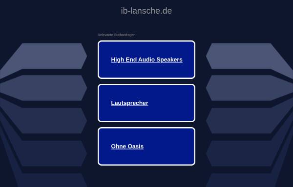 Vorschau von www.ib-lansche.de, Lansche Audio Systems