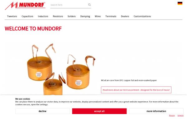 Vorschau von www.mundorf.com, Mundorf EB GmbH