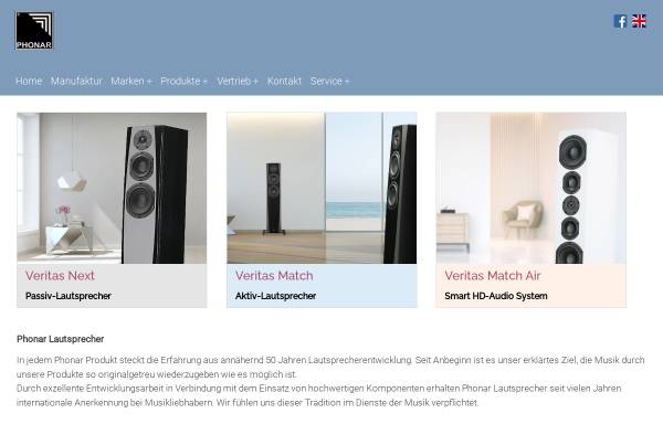 Vorschau von www.phonar.de, Phonar Akustik GmbH