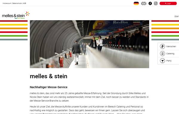 Vorschau von www.melles-stein.de, Melles & Stein Messe-Service