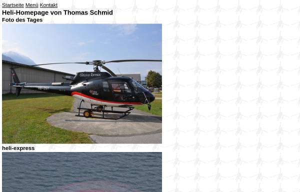Vorschau von www.tsis.ch, Heli-Homepage von Thomas Schmid