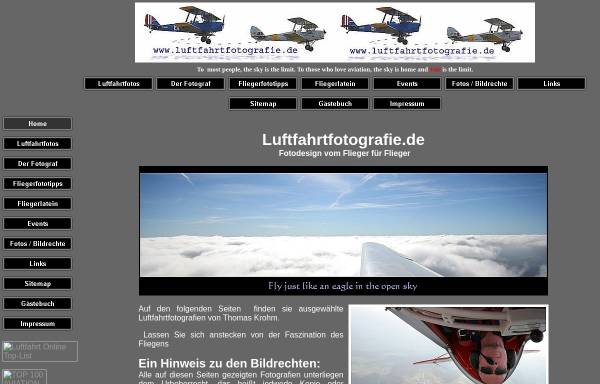 Vorschau von www.luftfahrtfotografie.de, Luftfahrtfotografie.de