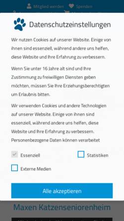 Vorschau der mobilen Webseite www.tierschutzdresden.de, Tierschutzverein Dresden e.V.