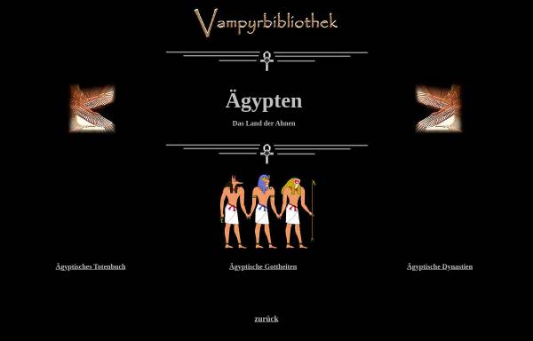 Vorschau von www.vampyrbibliothek.de, Ägypten - Das Land der Ahnen