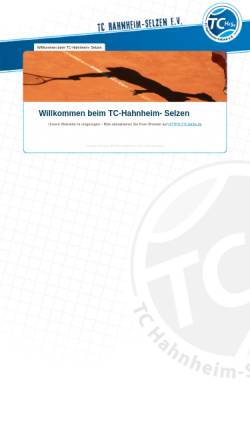 Vorschau der mobilen Webseite tchase.mzring.de, Tennisclub Hahnheim-Selzen e.V