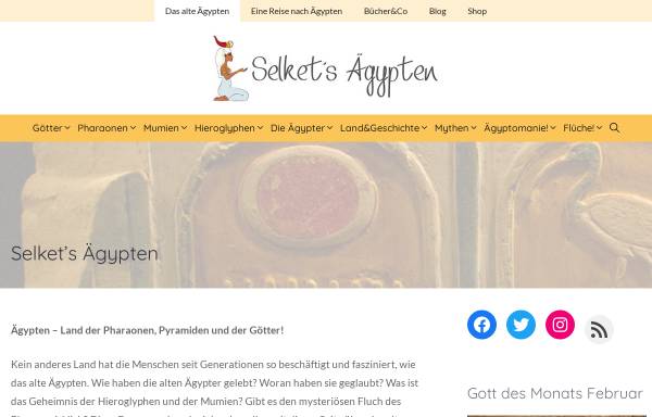 Vorschau von www.selket.de, Das alte Ägypten