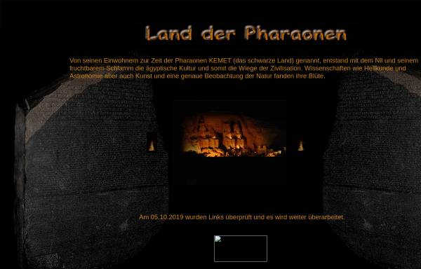 Vorschau von www.land-der-pharaonen.de, Land der Pharaonen
