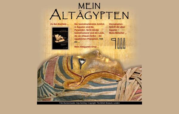 Vorschau von www.mein-altaegypten.de, Land der Pharaonen [mein-altaegypten.de]