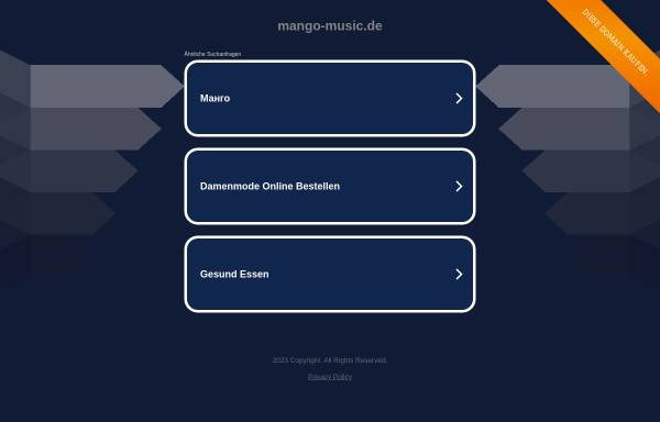 Vorschau von www.mango-music.de, Mango Music GbR