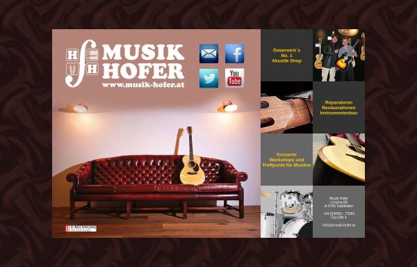 Vorschau von www.musik-hofer.at, Musikhaus Hofer