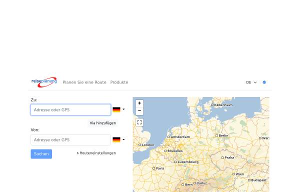 Vorschau von www.reiseplanung.de, Reiseplanung.de - Map & Guide GmbH