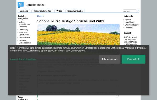 Vorschau von www.sprueche-index.de, Sprueche-Index.de