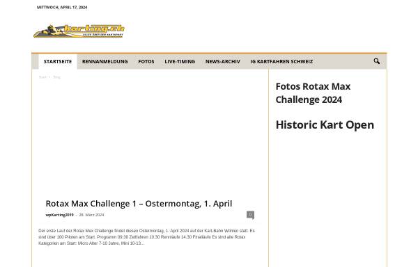 Vorschau von www.karting.ch, Swiss Karting Organisation
